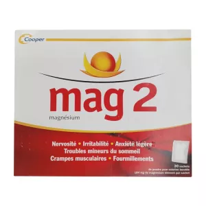 Маг 2 (Mag 2) Магний 184мг порошок-саше для приготовл. раствора для питья №30