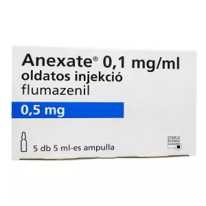 Анексат 0,1мг/мл 5мл (0,5мг/5мл) амп. №5