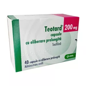 Теотард (теофиллин) капсулы 200мг N40