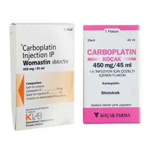 Карбоплатин Kocak / Womastin / Carplatu 10мг/мл 45мл (450мг) №1