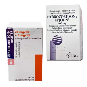 Гидрокортизон 100мг Франция (аналог Гидрокортизон Рихтер) для пригот. раств. д/инъекций фл №1