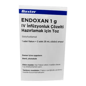 Эндоксан порошок для приготовления раствора (Эндоксан инъекции) в/в введ. 1000 мг №1