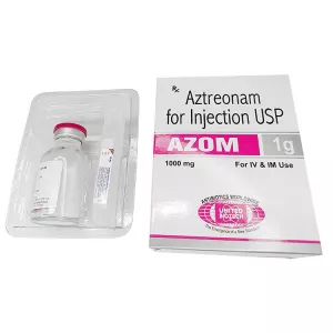 Азтреонам ИМПОРТ (Индия) :: Azom пор. для инъекций 1г 1фл./уп