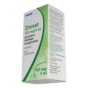 Зиннат суспензия для детей 125мг/5мл гранул. 50мл