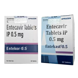 Энтекавир :: Энтекор (Entekor), Энтекаст (Entekast) :: аналог Бараклюд 0,5мг табл. №30